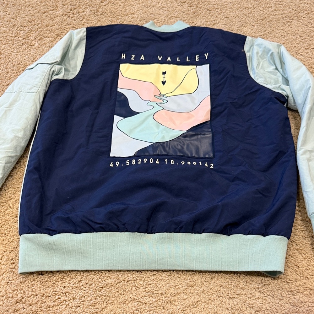 Adidas Light Blue Bomber Jacket